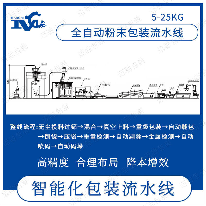 5-25kg粉末包裝流水線